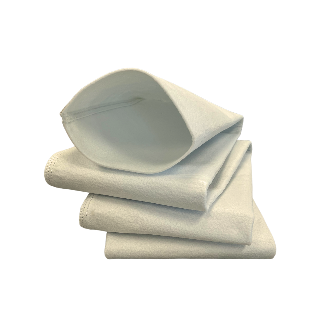 Bottom Load Baghouse Filter, Singed Poly, Plain Top, 57/8 in dia, 100